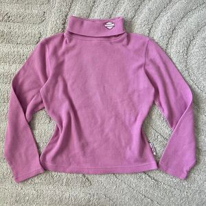 Harley-davidson Women's Pink and Purple Turtleneck